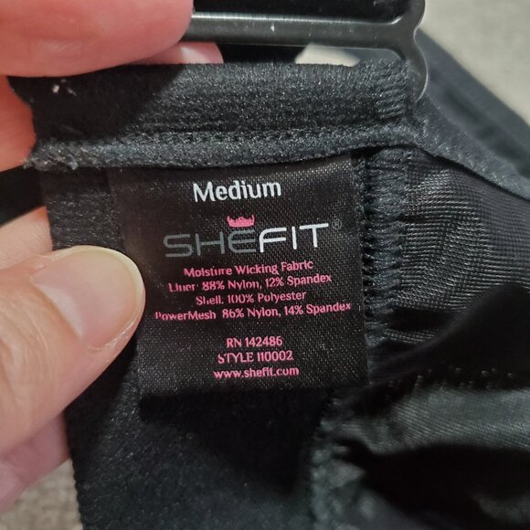 SHEFIT Ultimate Sports Bra High Impact Fully Adjustable Gym Black Women's Medium - Picture 12 of 15